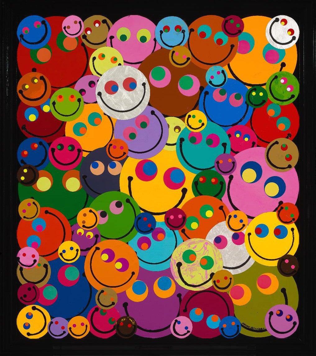 Figurative Print Mauro Oliveira - Qualité de bonheur colorée (impression en édition limitée)