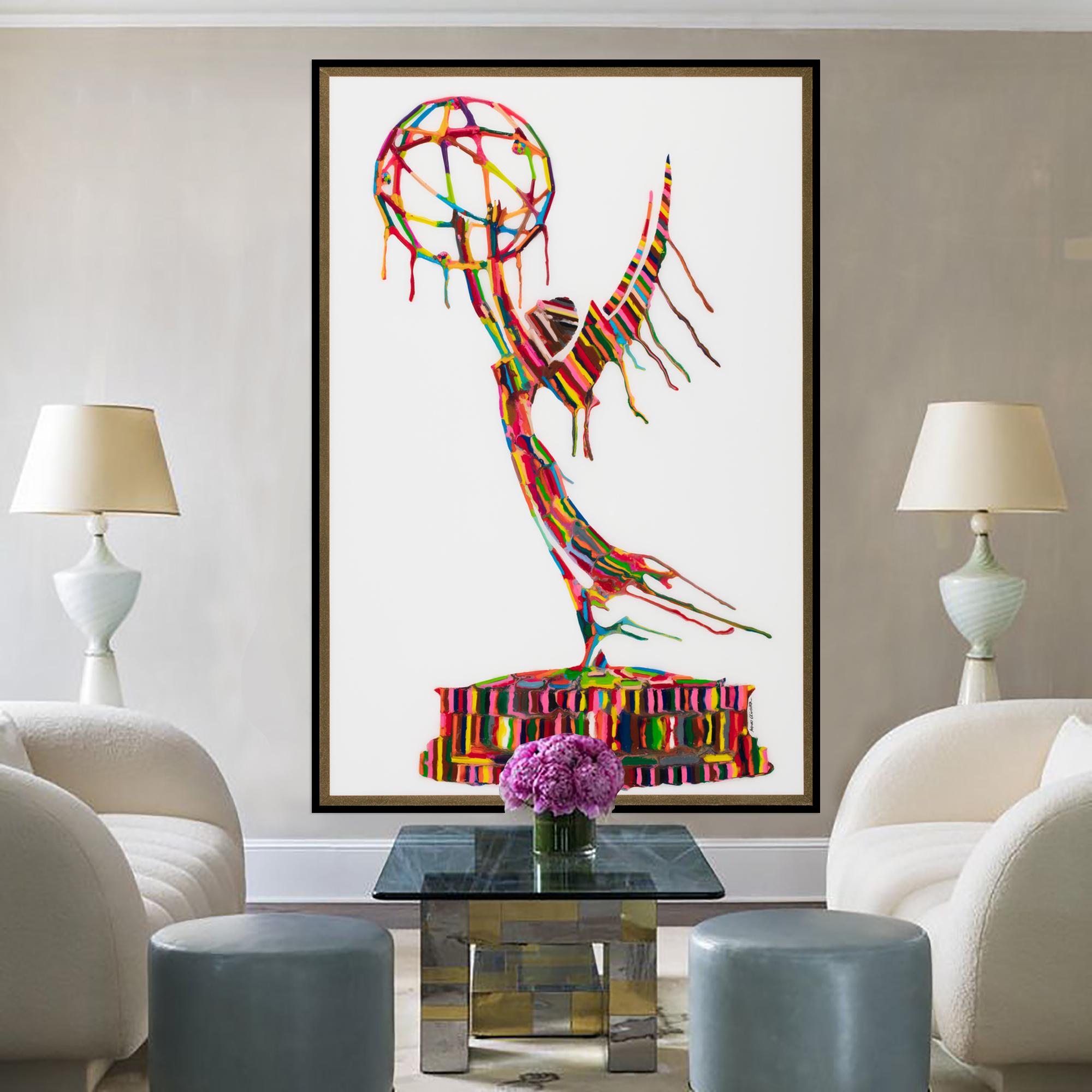 Melted Emmy III (Limited Edition Of Only 30 Prints) - Beige Abstract Print by Mauro Oliveira