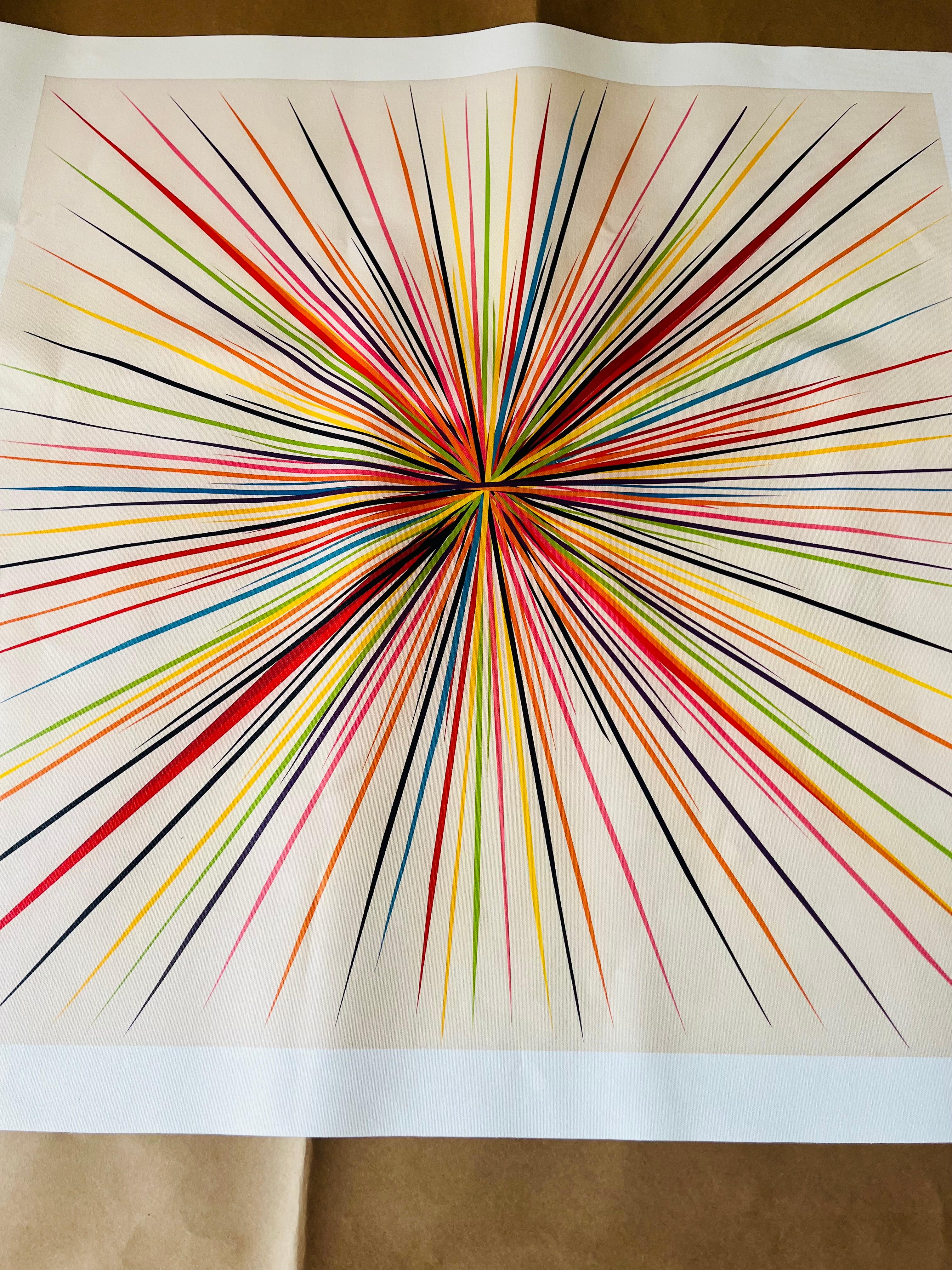 Vía Láctea (Edición Limitada) - Abstract Print Beige de Mauro Oliveira