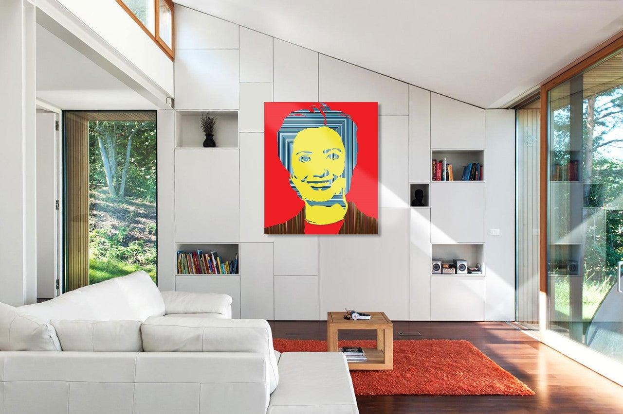 Celebrating former First Lady Hillary Clinton by Mauro Oliveira. 

Limited edition of 30 museum quality Giclee prints on PAPER, signed and numbered by the artist. Print lead time 1 week. 

A 