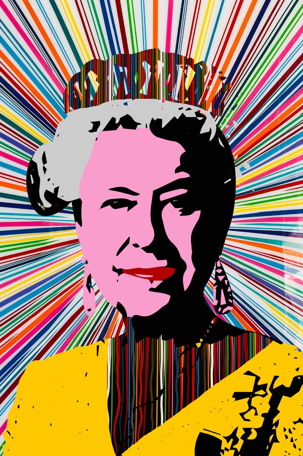 Mauro Oliveira Abstract Print - QUEEN OF QUEENS: A TRIBUTE TO ELIZABETH II (Limited Edition Of Only 30 Prints)