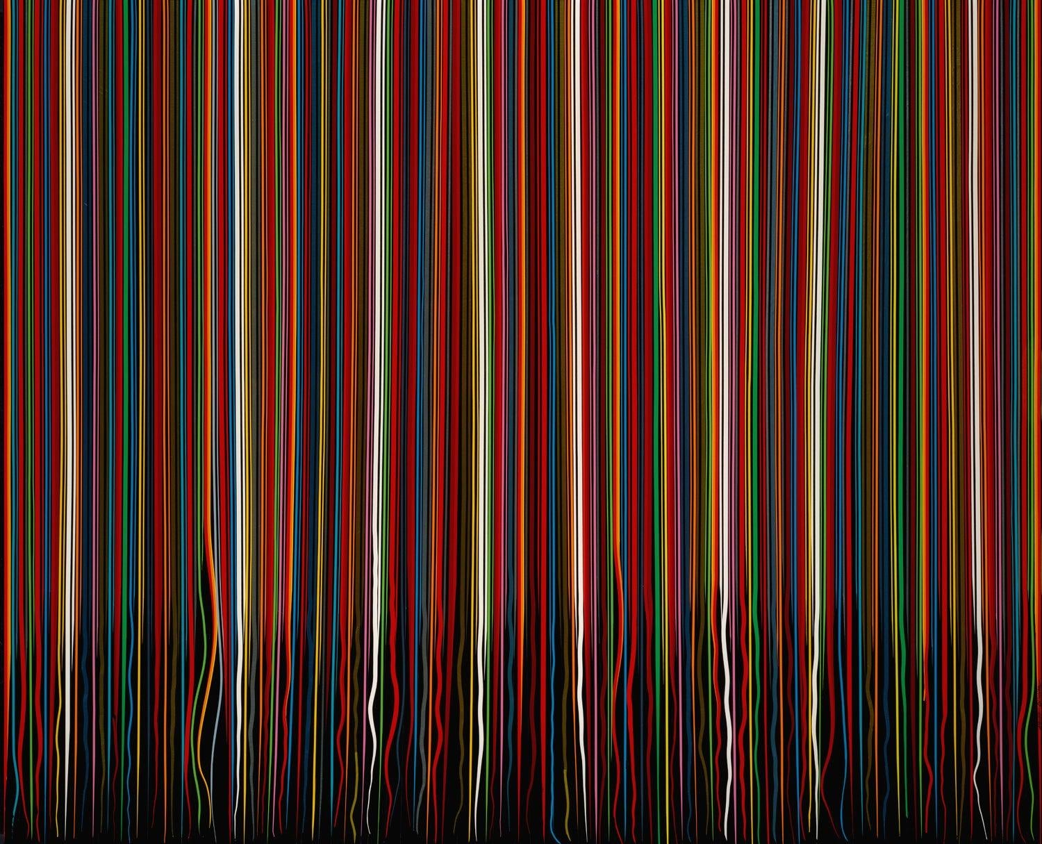 Mauro Oliveira Abstract Print – Rainbow Rain I (Limitierte Auflage)