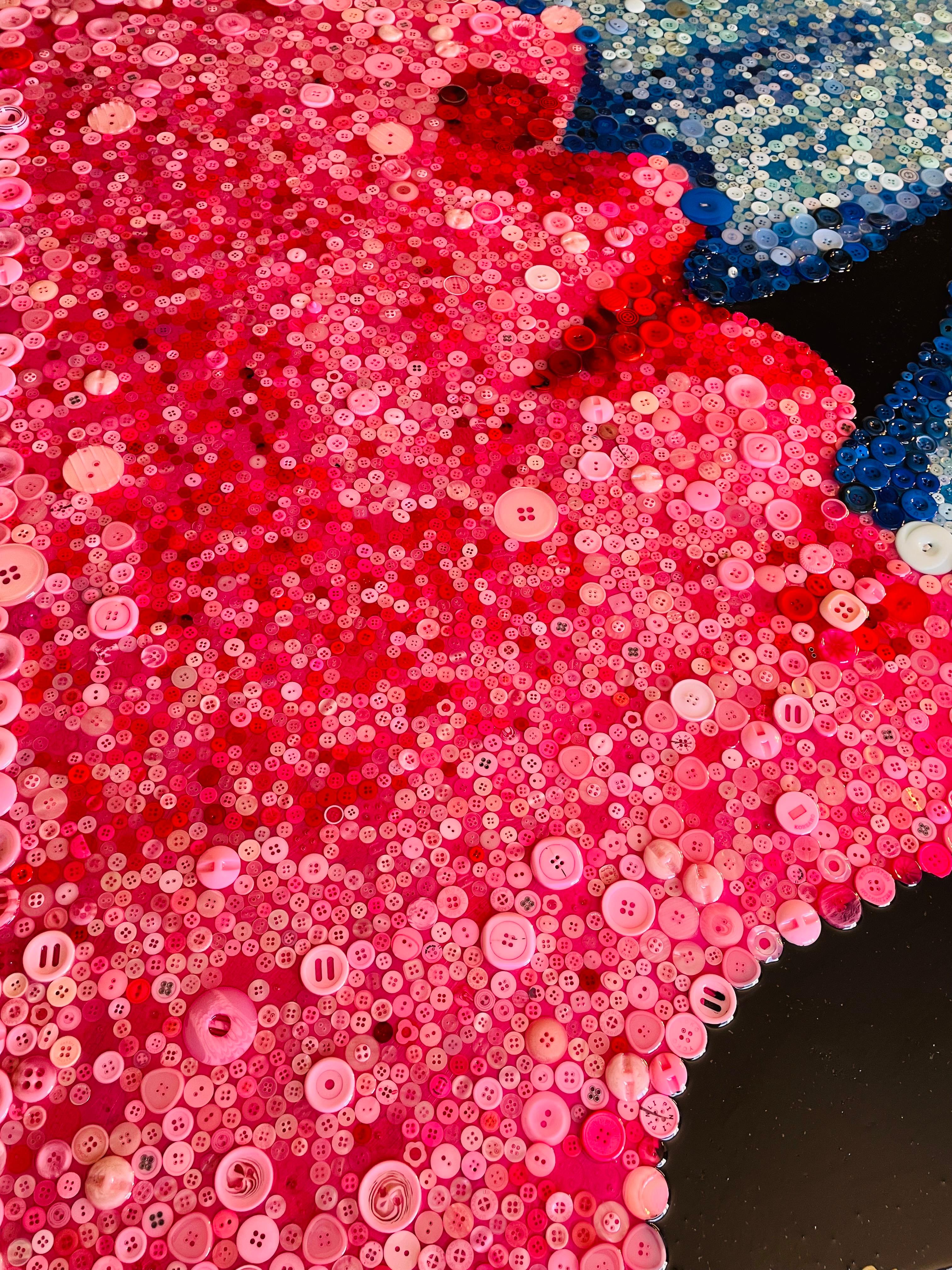 STITCHED TOGETHER LOVE (Limited Edition Of Only 30 40X40 Prints On Canvas) For Sale 7