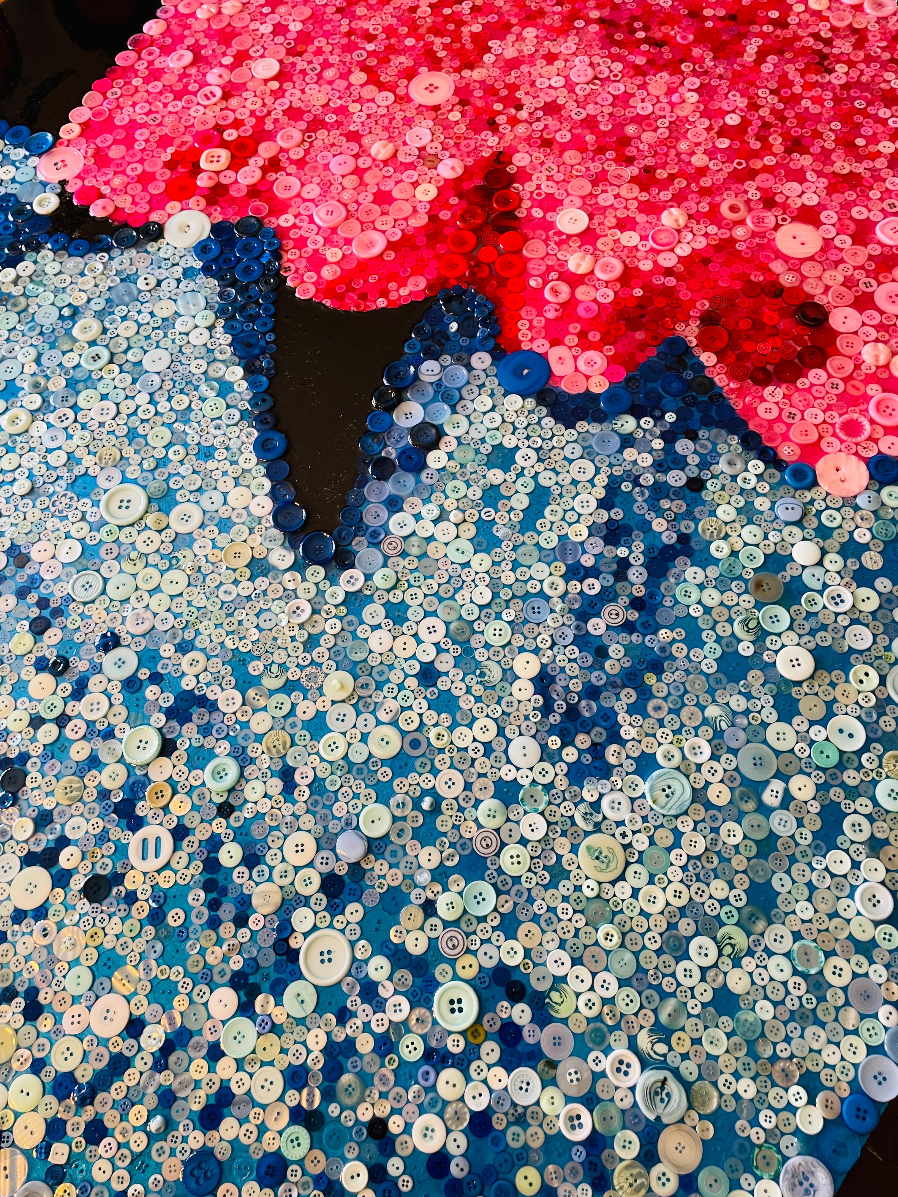 STITCHED TOGETHER LOVE (Limited Edition Of Only 30 40X40 Prints On Canvas) For Sale 8