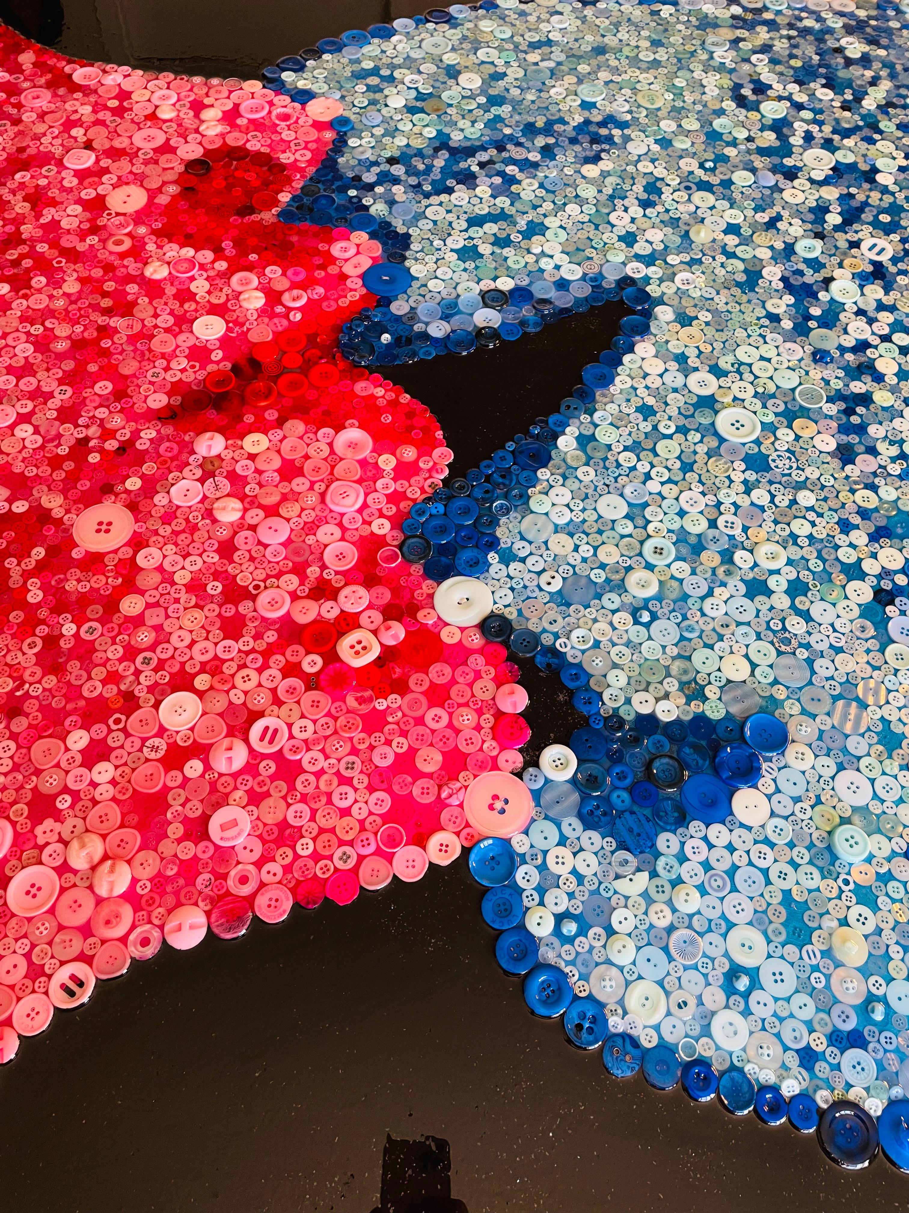 STITCHED TOGETHER LOVE (Limited Edition Of Only 30 40X40 Prints On Canvas) For Sale 9