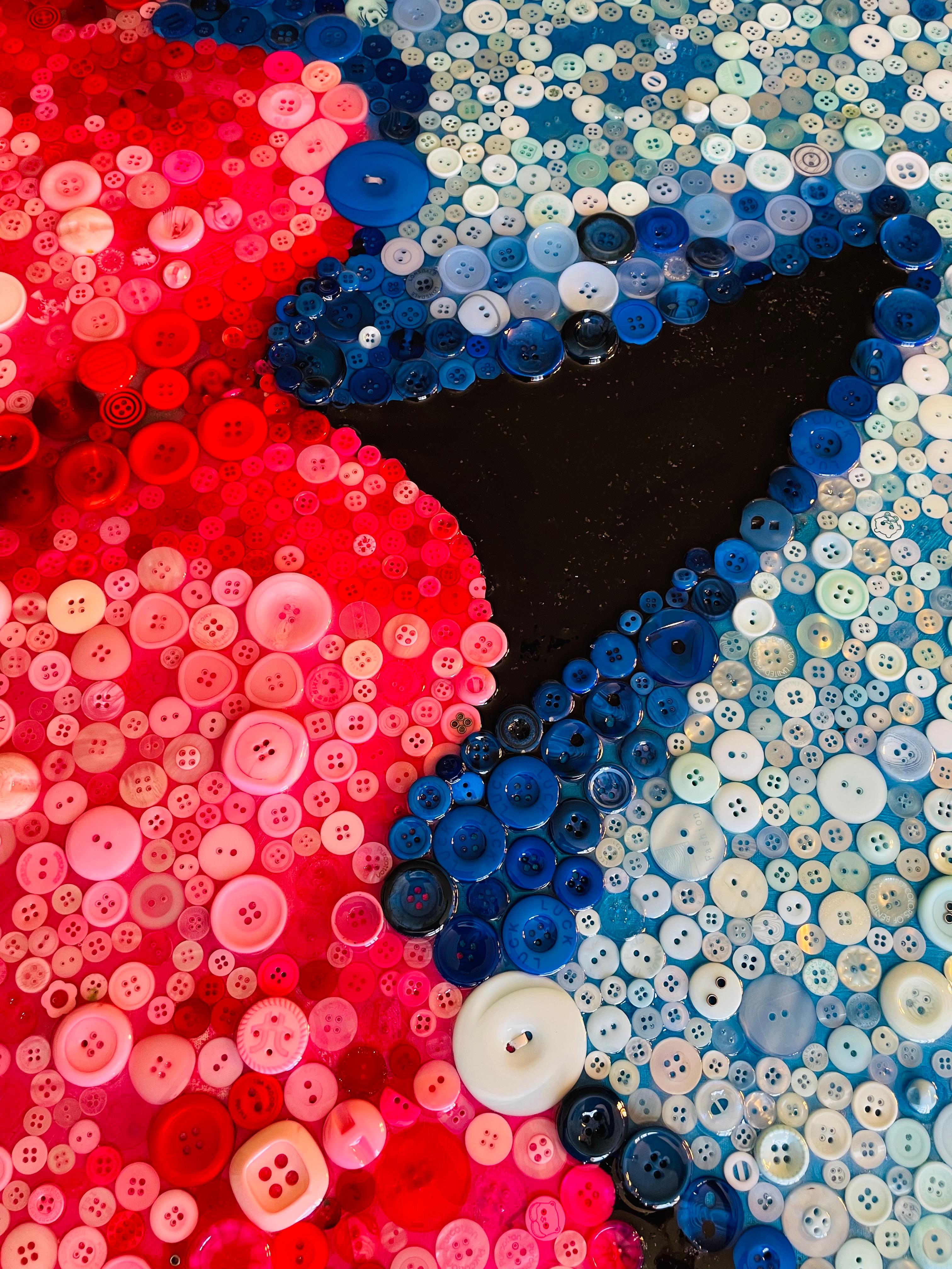 STITCHED TOGETHER LOVE (Limited Edition Of Only 30 40X40 Prints On Canvas) For Sale 11