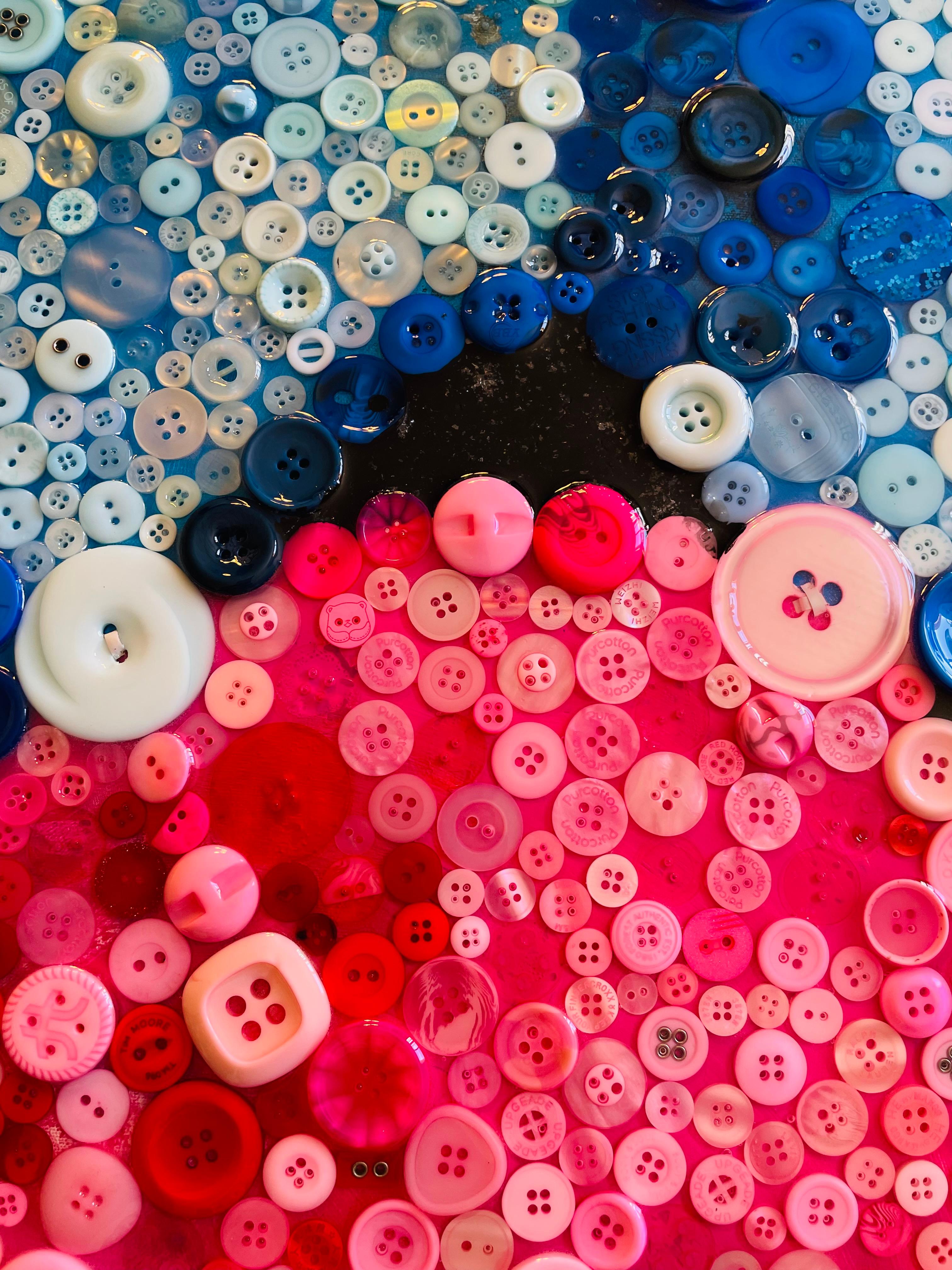 STITCHED TOGETHER LOVE (Limited Edition Of Only 30 40X40 Prints On Canvas) For Sale 13