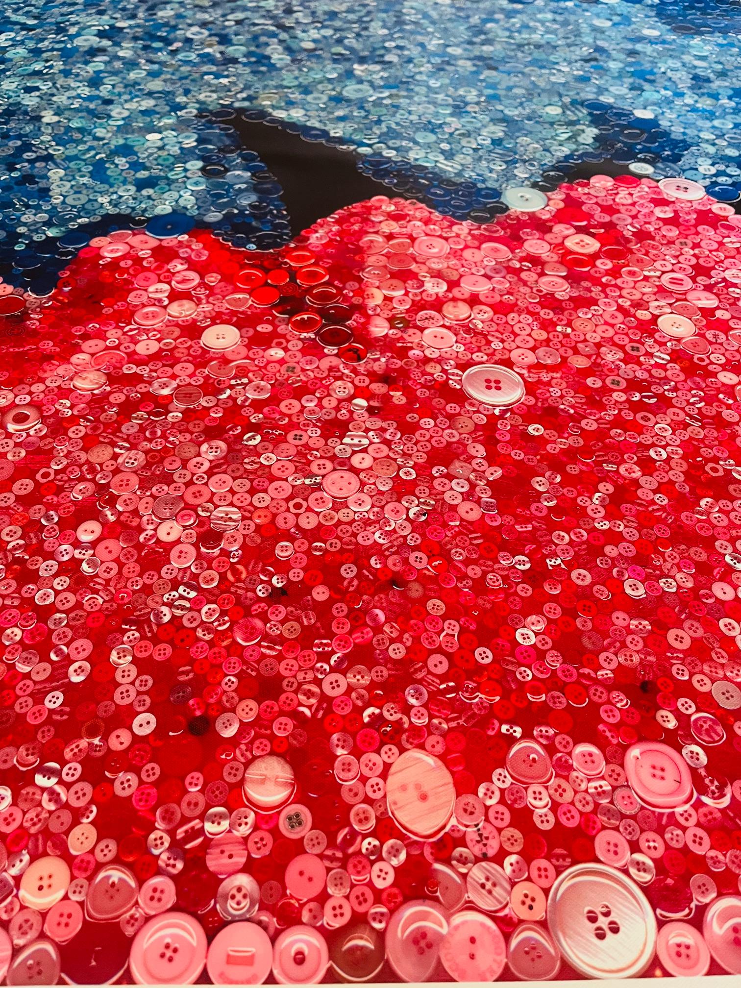 STITCHED TOGETHER LOVE (Limited Edition Of Only 30 40X40 Prints On Canvas) For Sale 2