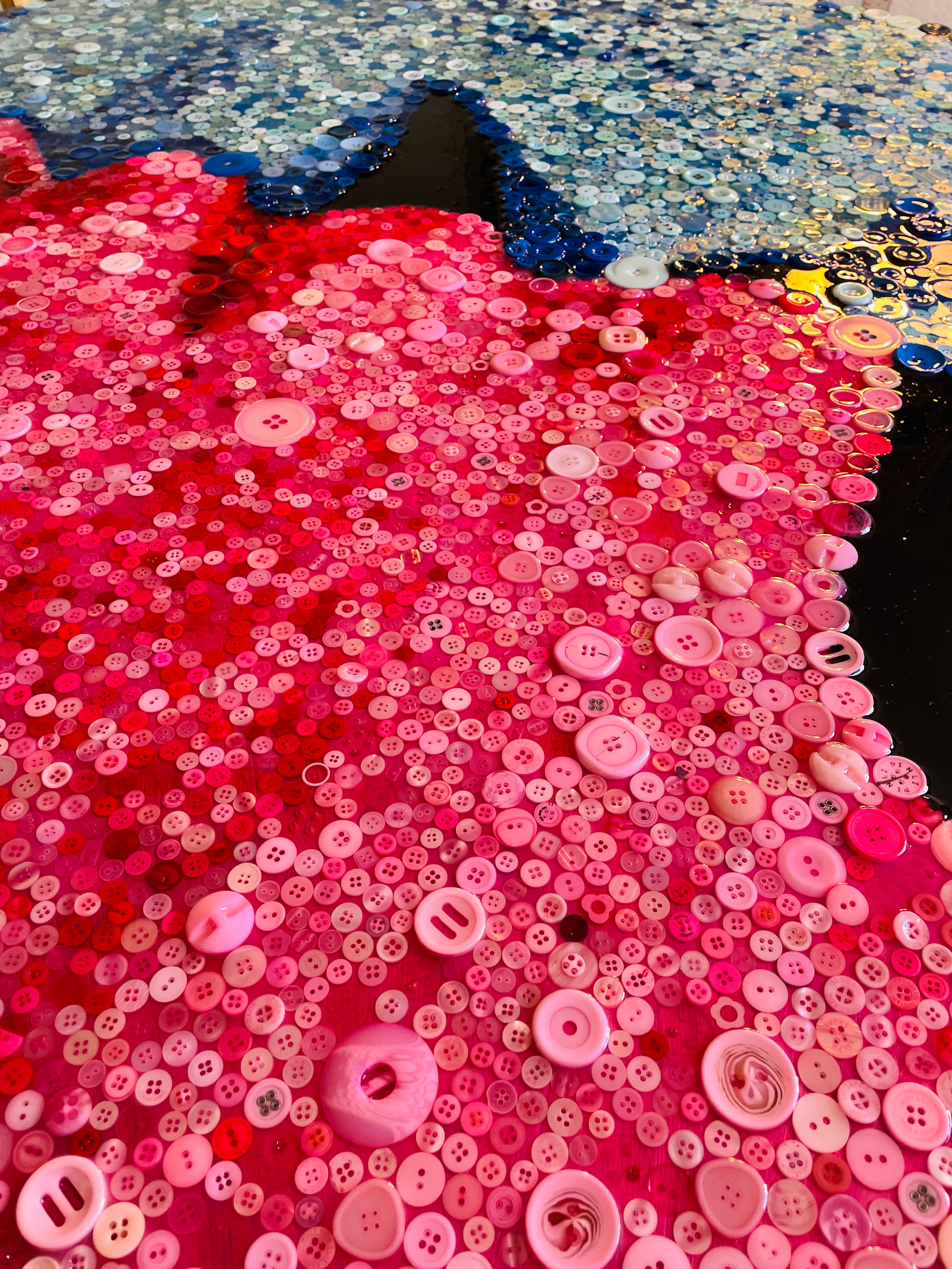 STITCHED TOGETHER LOVE (Limited Edition Of Only 30 40X40 Prints On Canvas) For Sale 3