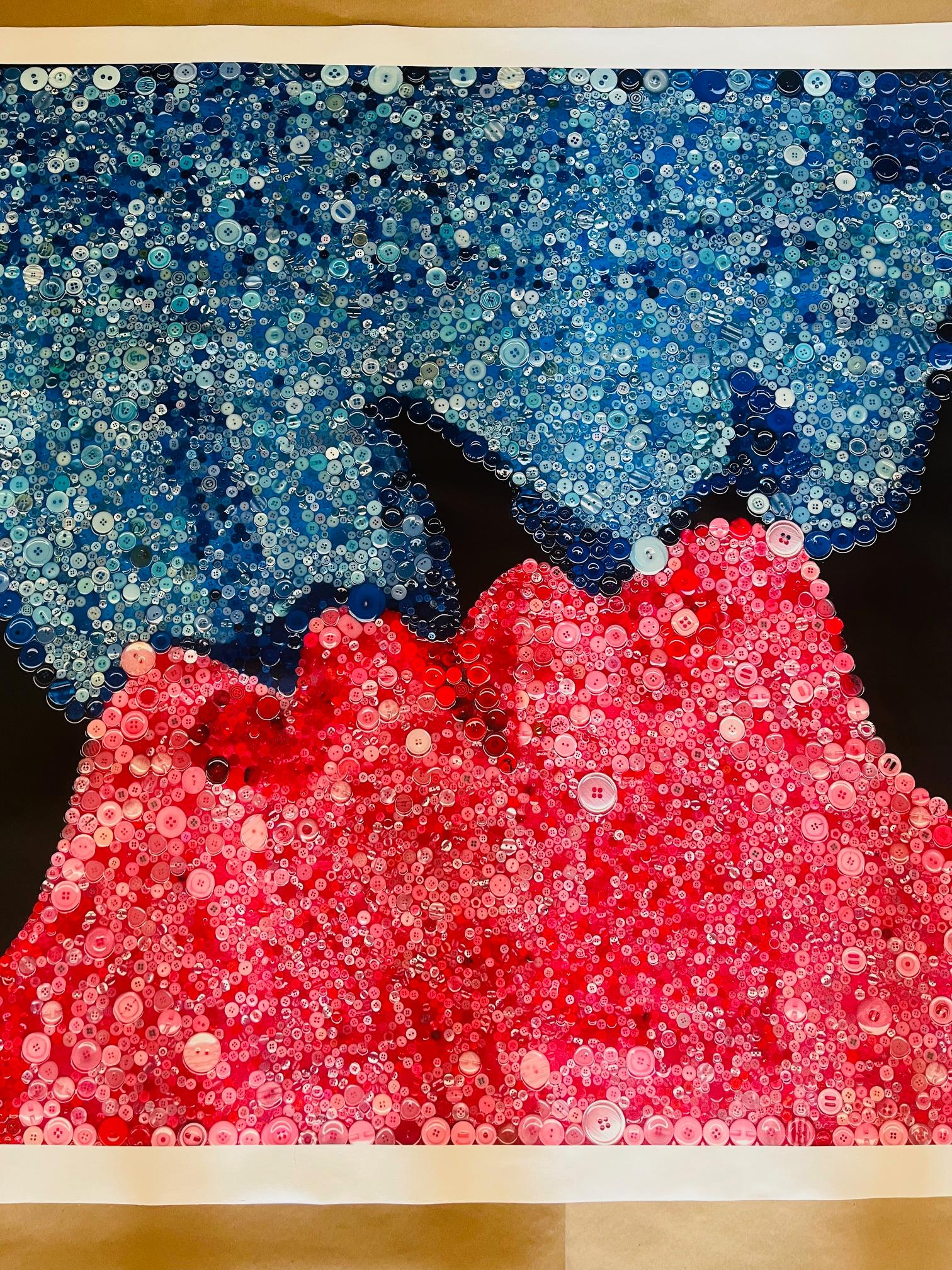 STITCHED TOGETHER LOVE (Limited Edition Of Only 30 40X40 Prints On Canvas) For Sale 4