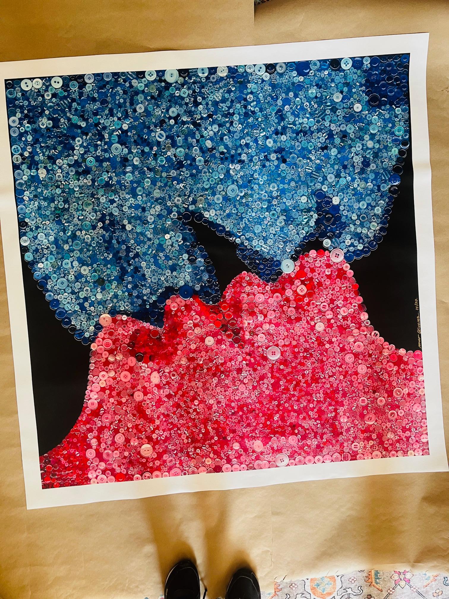 STITCHED TOGETHER LOVE (Limited Edition Of Only 30 40X40 Prints On Canvas) For Sale 6