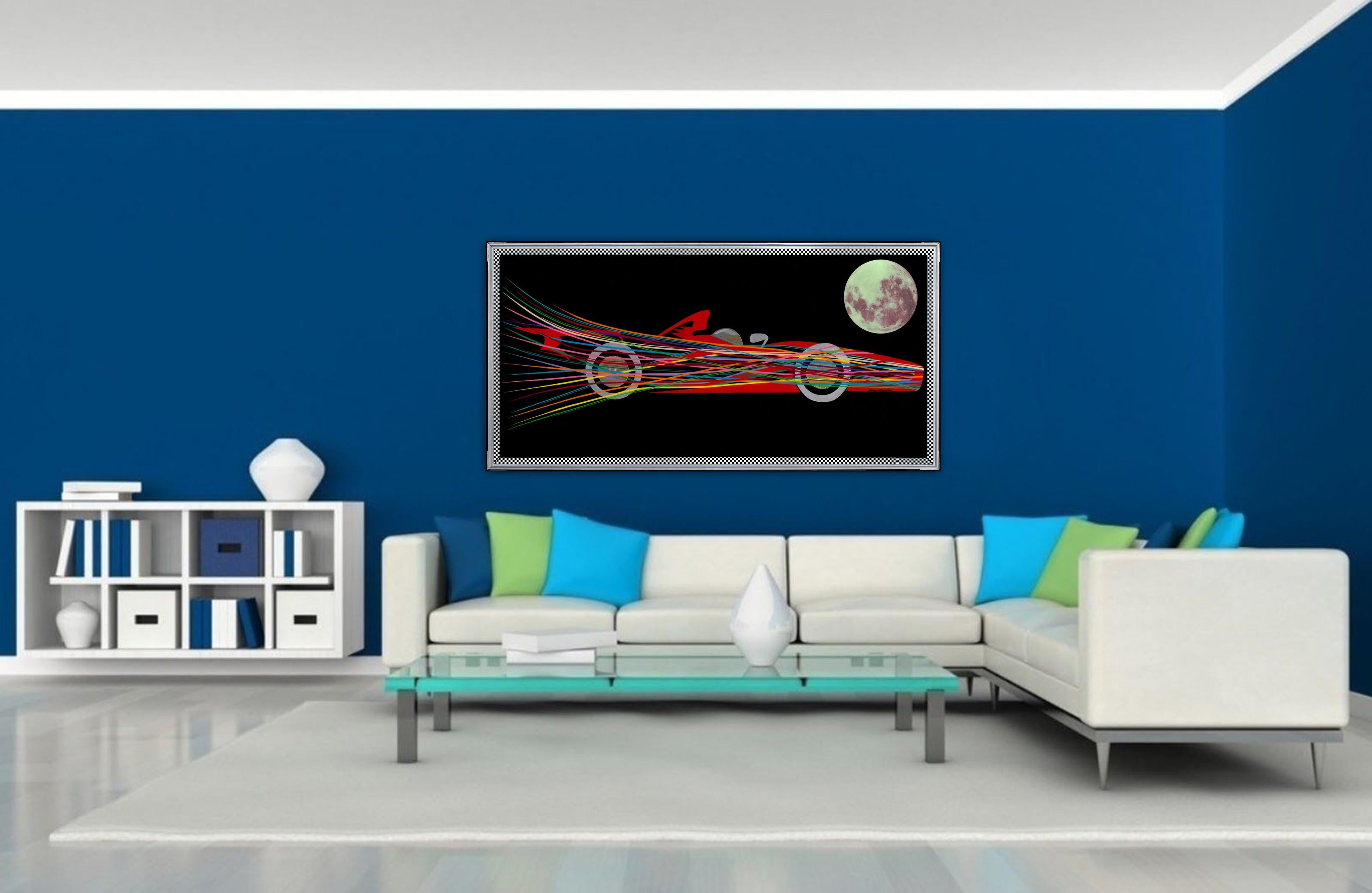 Colorful and Supersonic Formula 1000 (Limited Edition of only 30 Canvas Prints) For Sale 1