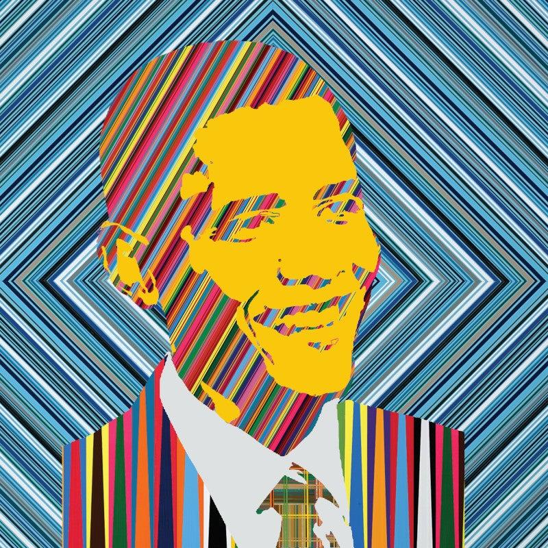 Mauro Oliveira Portrait Print – Der erste Regenbogen Präsident III (Nachlassdruck in limitierter Auflage)