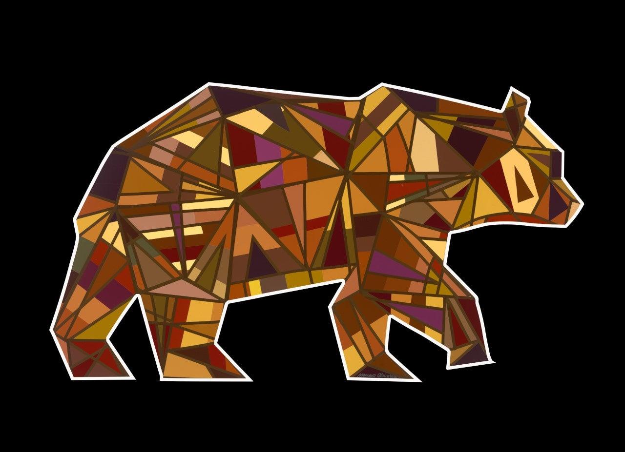 Animal Print Mauro Oliveira - The Lucky Bear (imprimé en édition limitée)