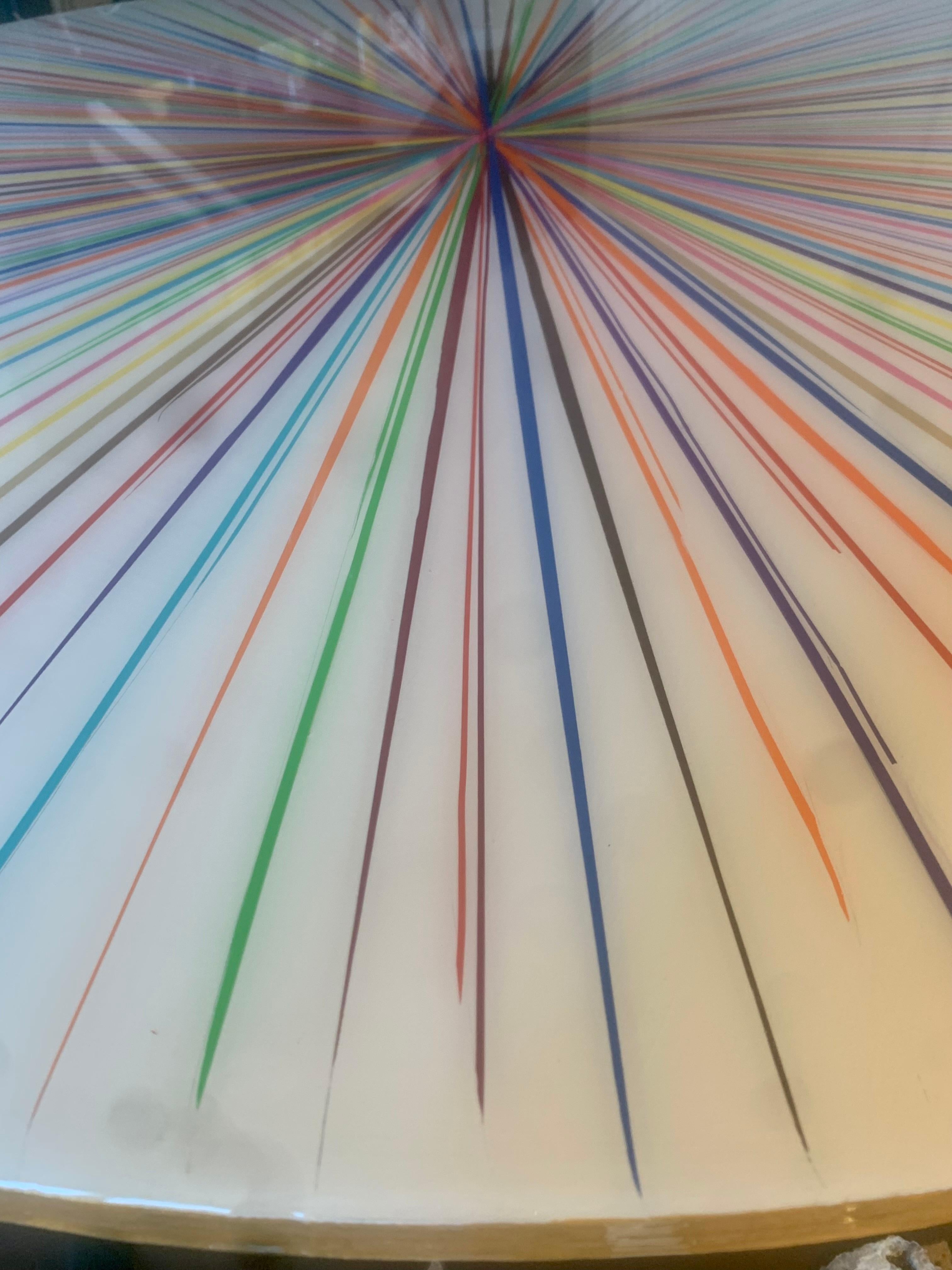 IL CIRCOLO DEL LATTE (Edizione limitata di sole 30 stampe) - Abstract Print Bianco di Mauro Oliveira