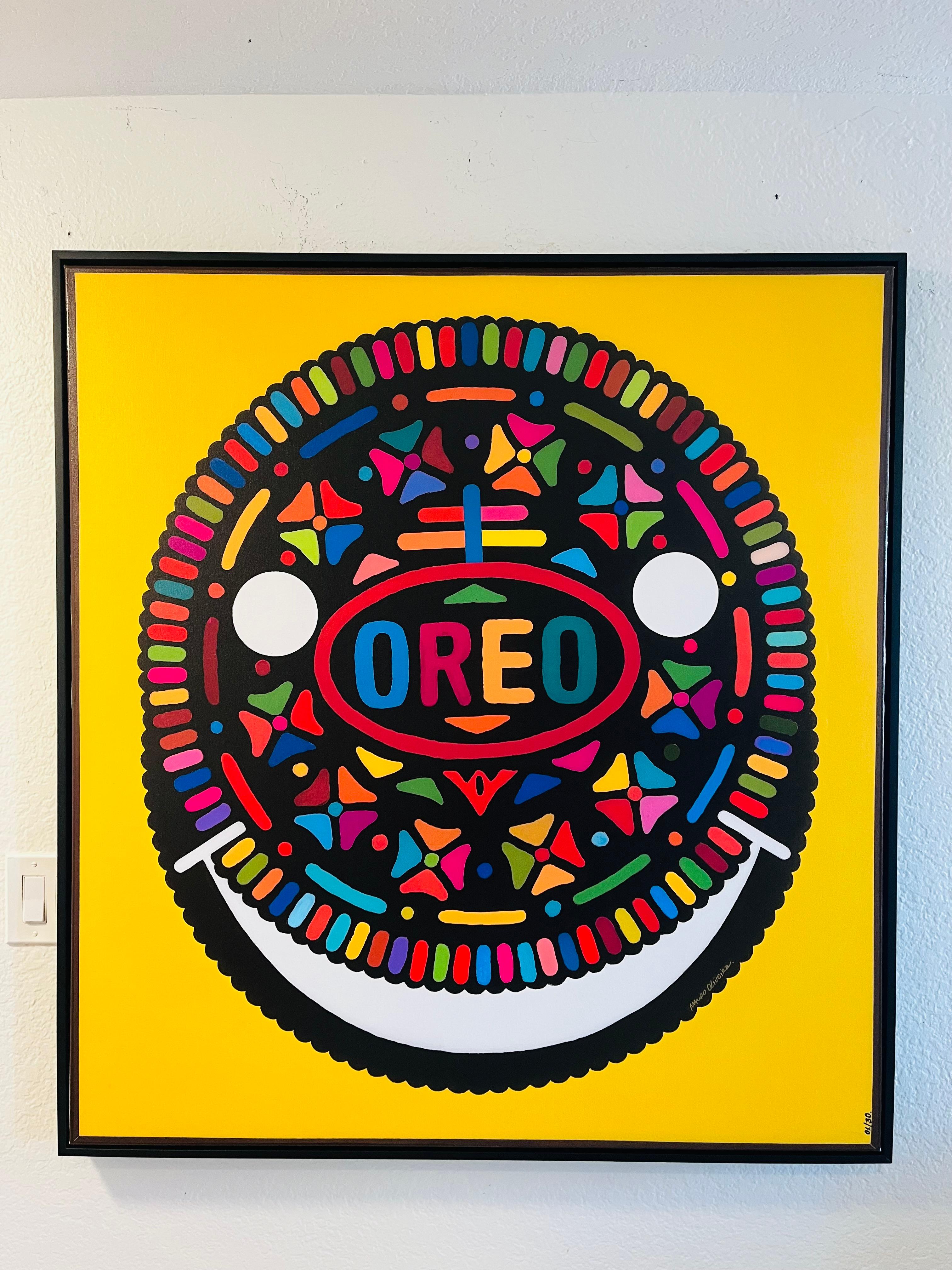 THE OREO HAPPY HOUR I (FRAMED Limited Edition of only 30 45X42 Prints On Canvas) For Sale 4