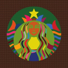 THE STARBUCKS SIREN (Limited Edition Of Only 30 Prints On Canvas)