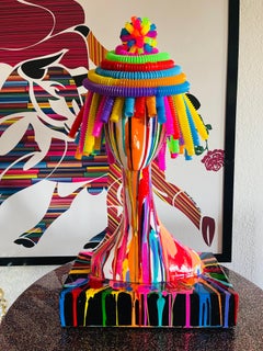 DISCO QUEEN I (Original and One of A Kind POP ART Mixed Media Sculpture)