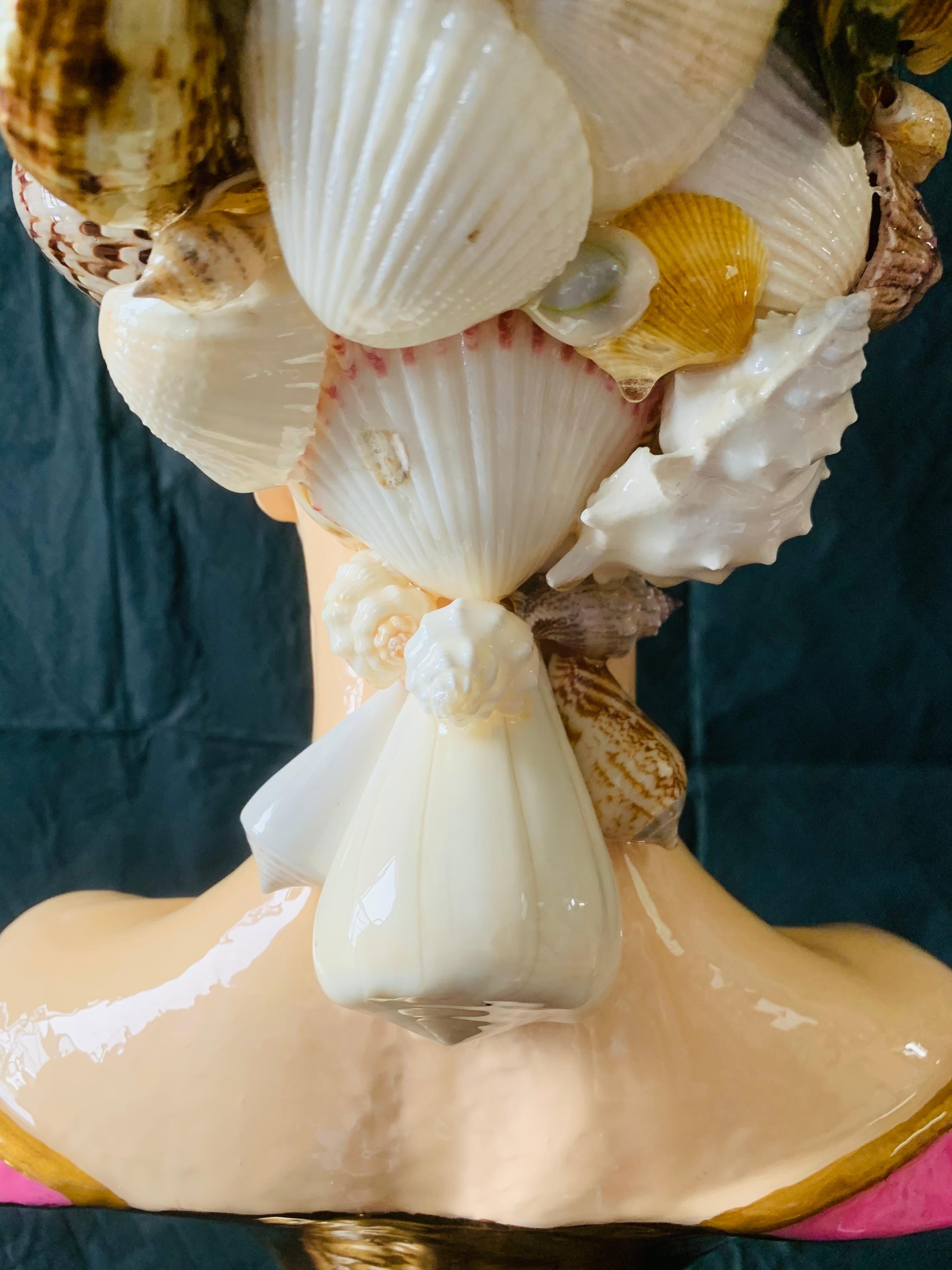 **ORIGINAL ART INVENTORY RENEWAL - PRICED FOR SALE THROUGH JANUARY ONLY**
                                        >TAKE ADVANTAGE OF IT<

The Senhorita Bust Series by Mauro Oliveira. Each one is one of a kind in colors and original seashells head