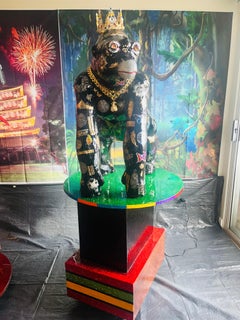 King Groovy Gorgeous Of Congo (One Of A Kind Gorilla Sculpture Masterpiece)