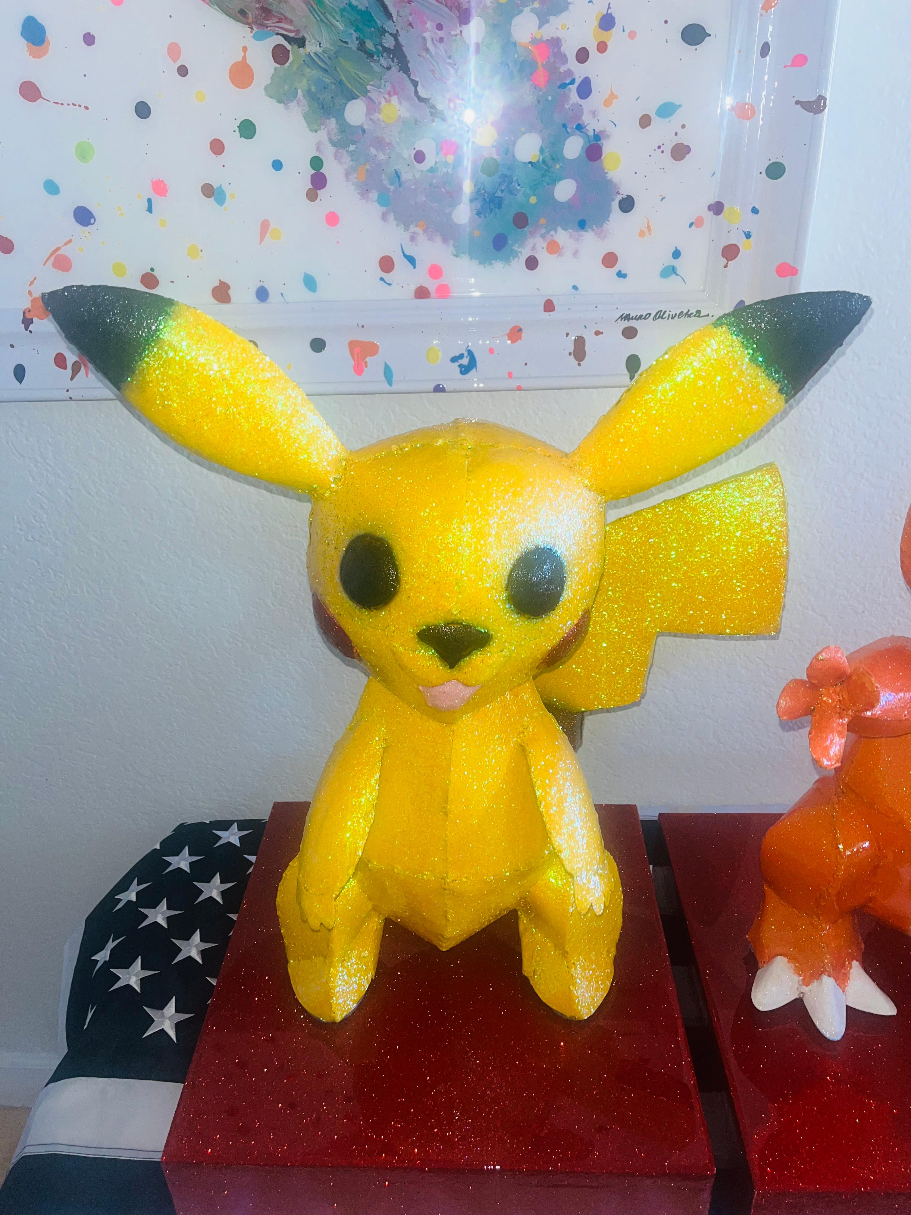 Pikachu & Charmander - 2 Of A kind Metal Pokemon Sculptures For Sale 12