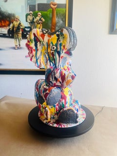 ELEFANTE BEBÉ POP LUCKY Con Base Giratoria.