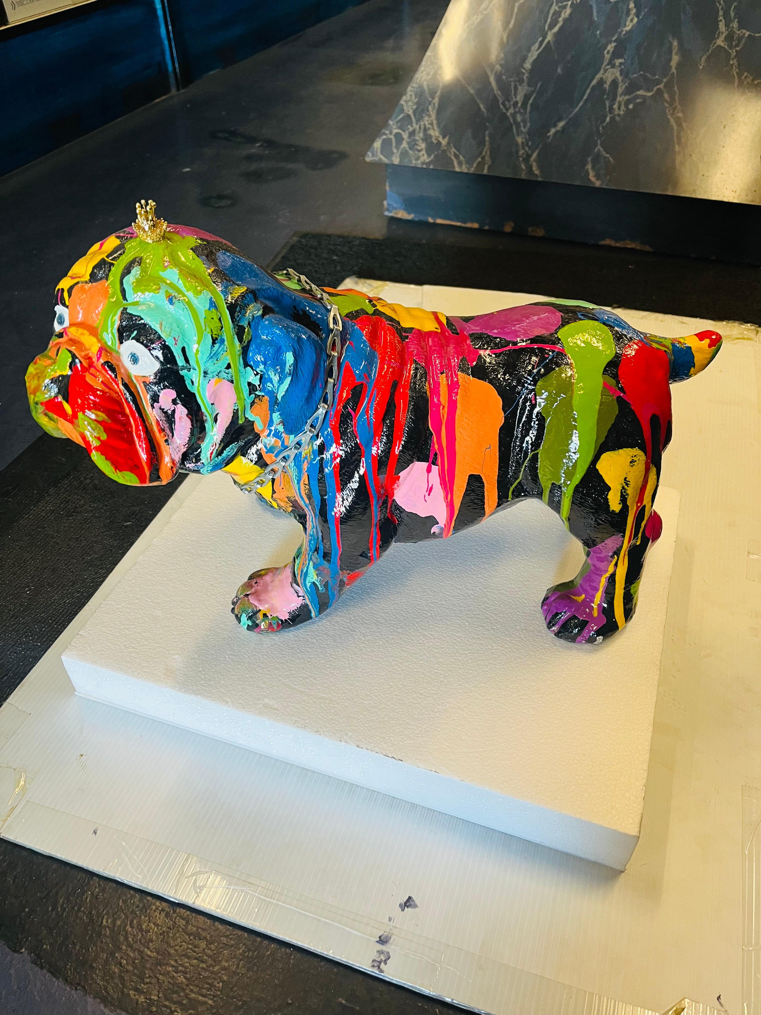 *LIMITED TIME SUPER SALE UNTIL MAY 31ST - TAKE ADVANTAGE OF IT*

Pop Puppies is an exclusive series of Artist Mauro Oliveira. This exclusive English Bulldog is Oliveira's own cast and design, that means you will only find it here. Made of plaster