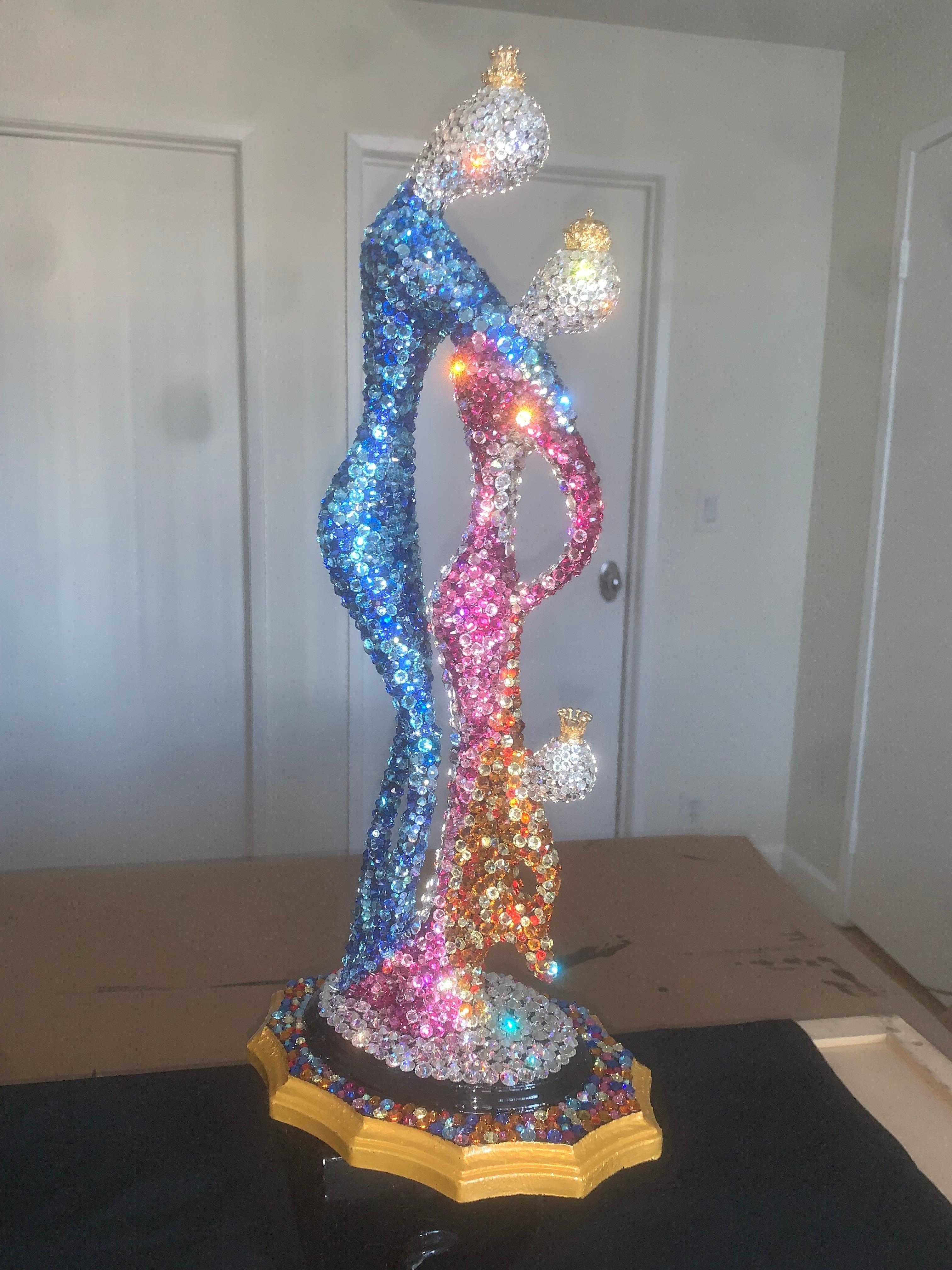 THE ROYAL FAMILY (1 Of a Kind Sculpture W/ Genuine Swarovski Crystals) 1
