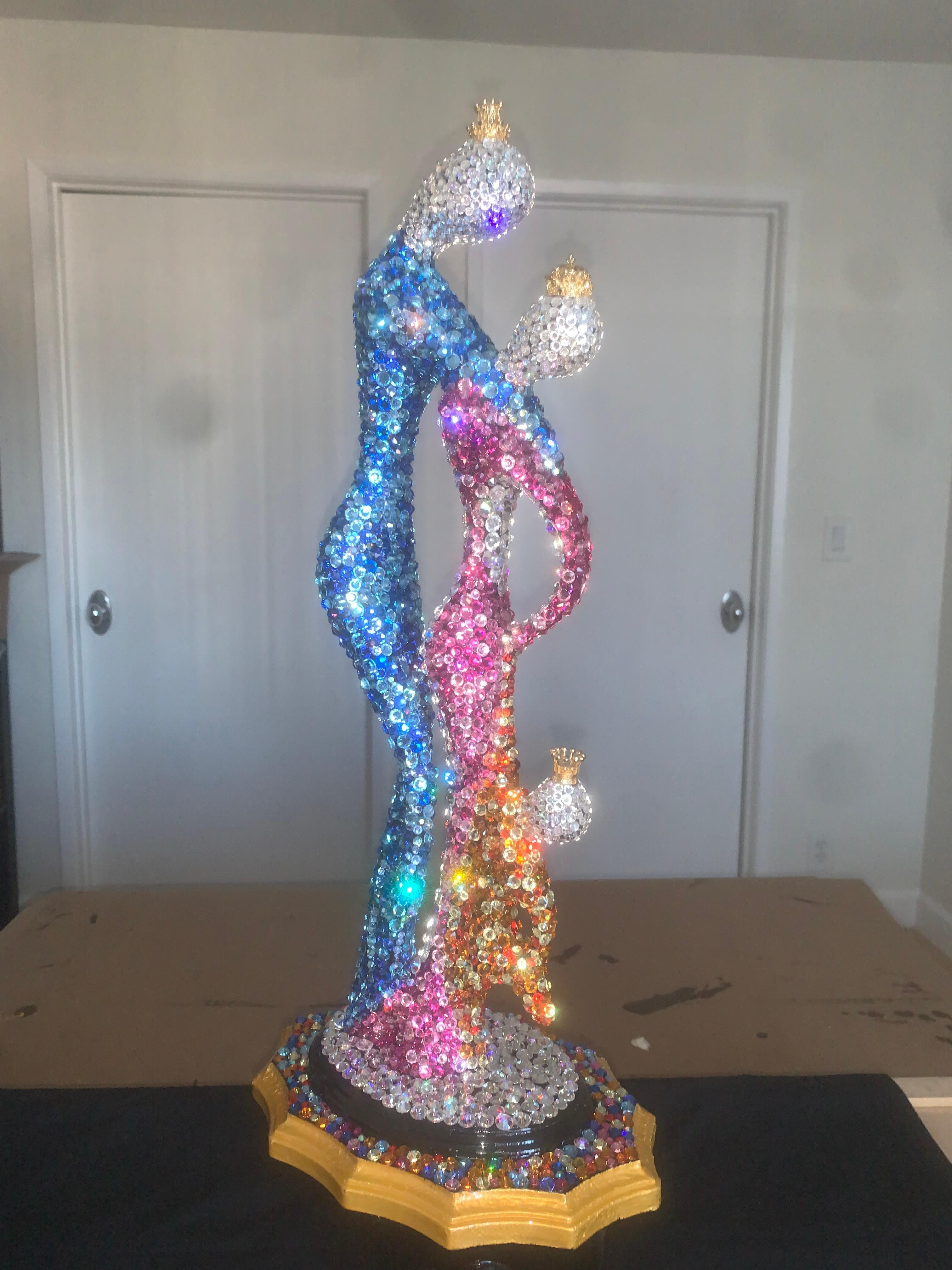 THE ROYAL FAMILY (1 Of a Kind Sculpture W/ Genuine Swarovski Crystals) 3