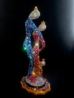THE ROYAL FAMILY (1 Of a Kind Sculpture W/ Genuine Swarovski Crystals)
