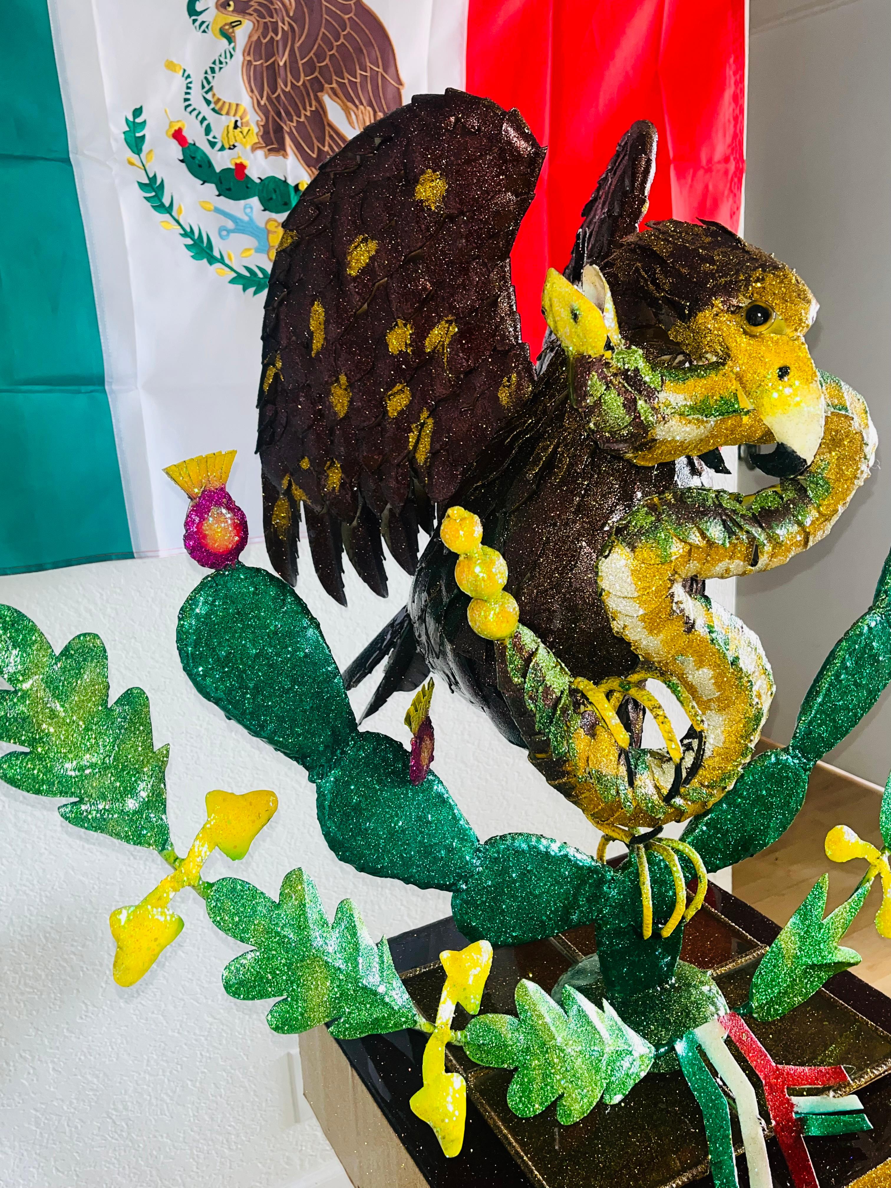 **LIMITED TIME SUPER SALE - TAKE ADVANTAGE OF IT**

Absolutely and positively One Of A Kind Masterpiece metal sculpture honoring Mexico and all Mexican people in Mexico and around the world, especially in the United States.

Bringing the Eagle on