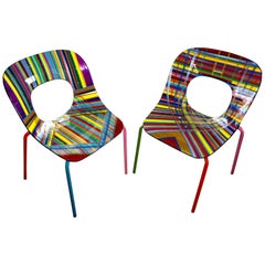 Mauro Oliveira paire de chaises stylisées