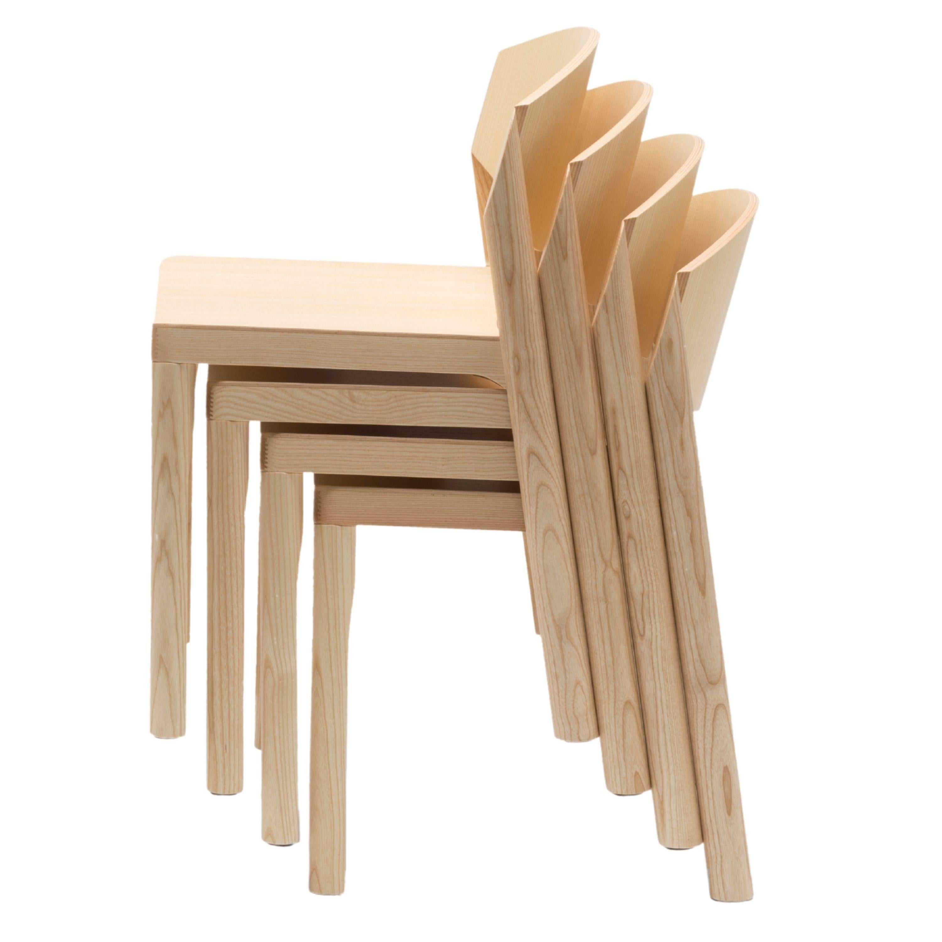Mauro Pasquinelli 'Mauro' Wood Dining Chair aus Esche für Established & Sons (21. Jahrhundert und zeitgenössisch) im Angebot