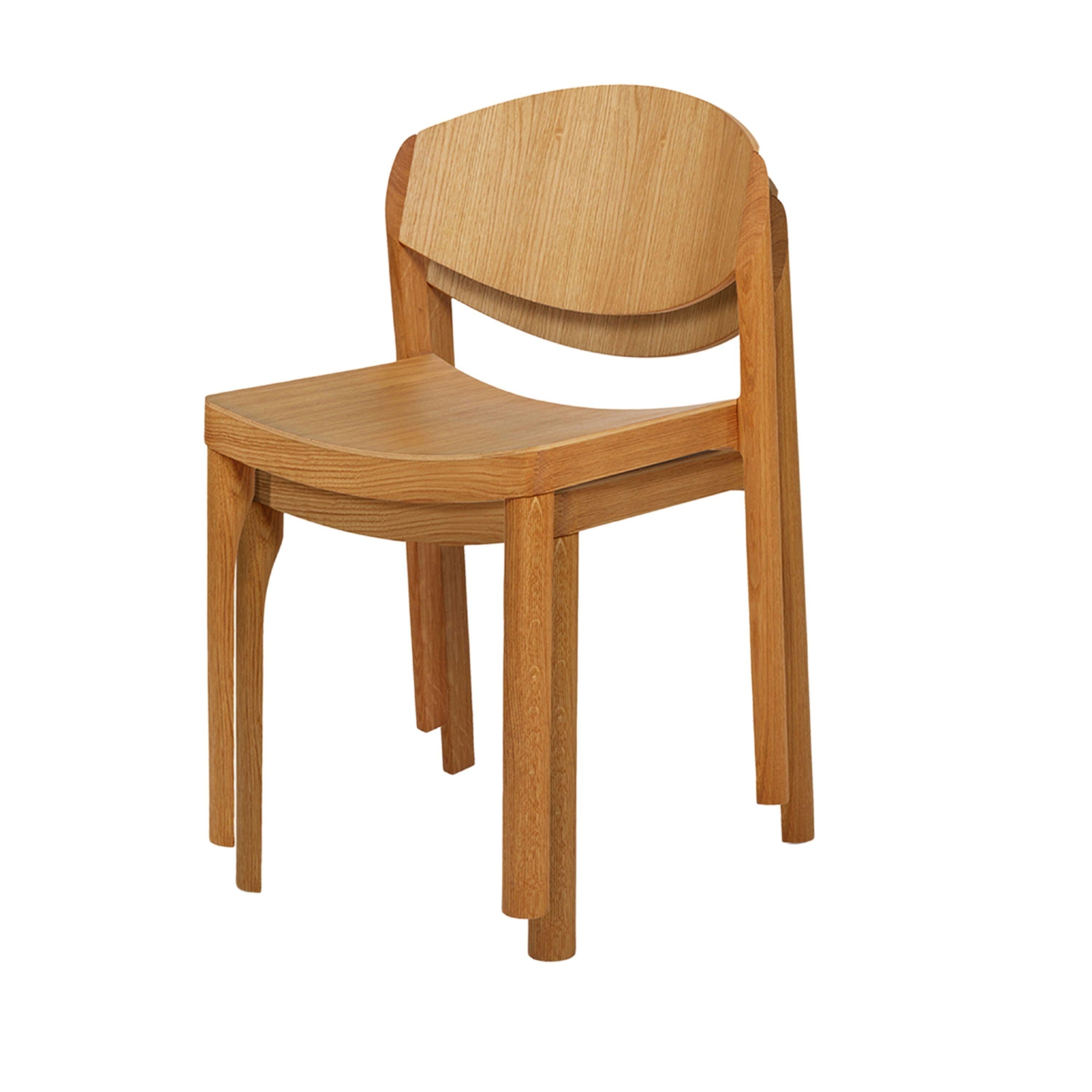 Mauro Pasquinelli 'Mauro' Wood Dining Chair in Oak für Established & Sons im Angebot 6