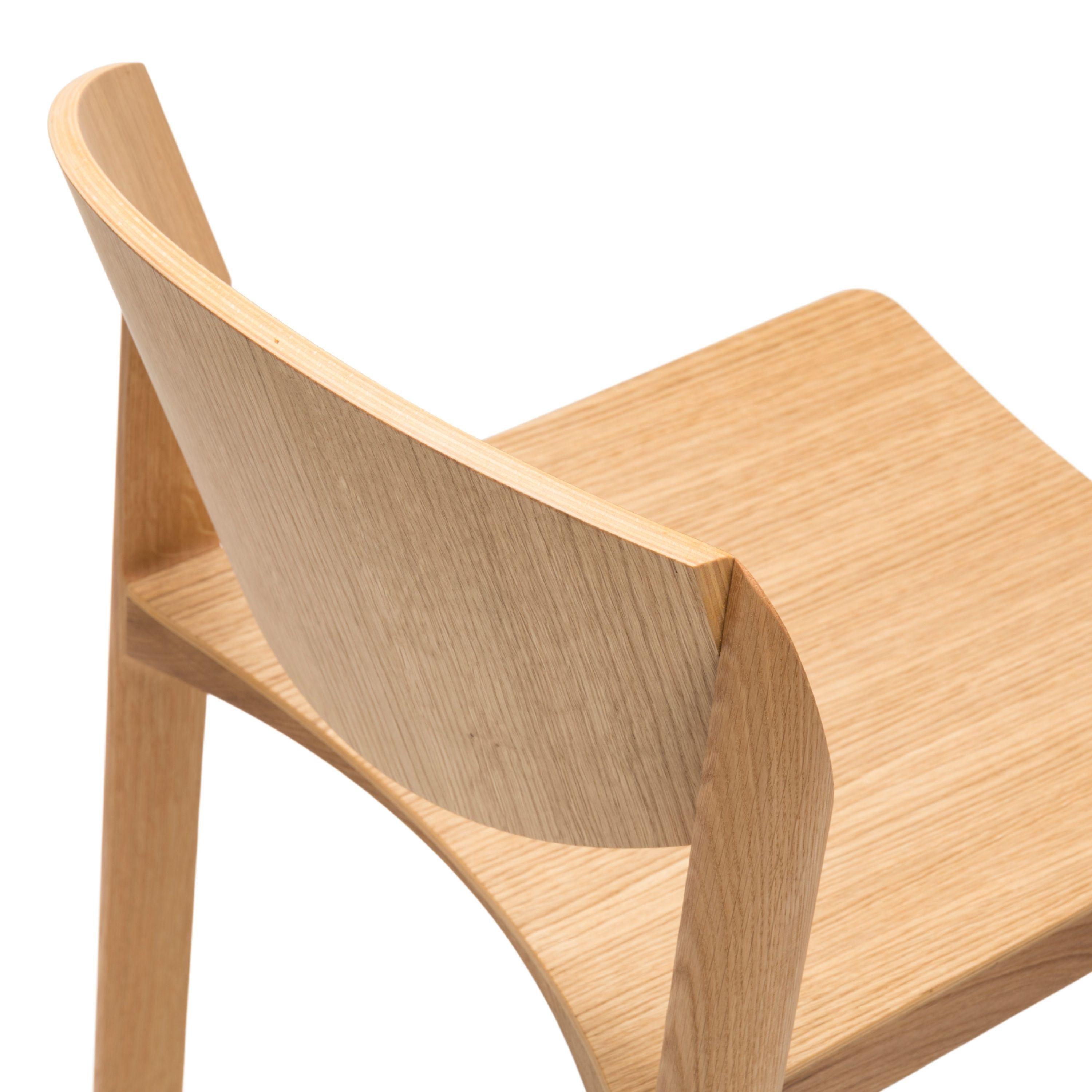 Mauro Pasquinelli 'Mauro' Wood Dining Chair in Nussbaum für Established & Sons im Angebot 12