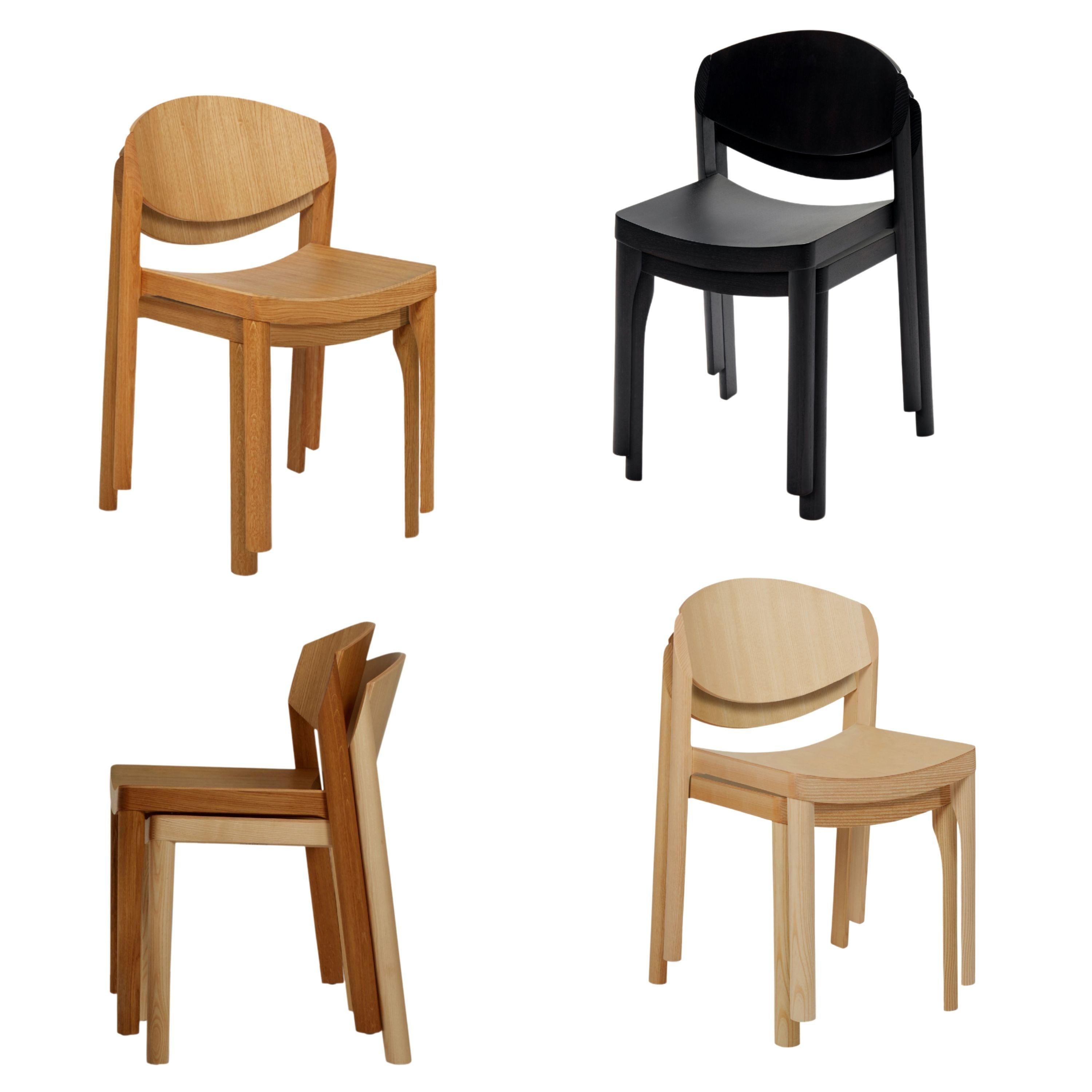 Mauro Pasquinelli 'Mauro' Wood Dining Chair in Nussbaum für Established & Sons (Moderne) im Angebot