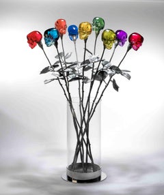 Mauro Perucchetti "Guns and Roses" Vase Hip Pop Art Sculpture, 2013