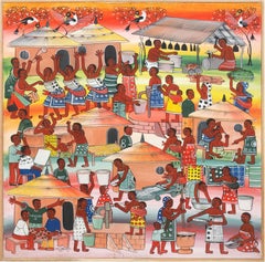 Ohne Titel, Afrikanische Kunst, Figurative Kunst, Tansania, Markt