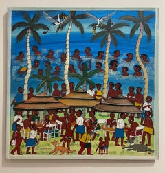 Untitled, Tempera, Figurative Art, Cultural Commentary, Human Figures