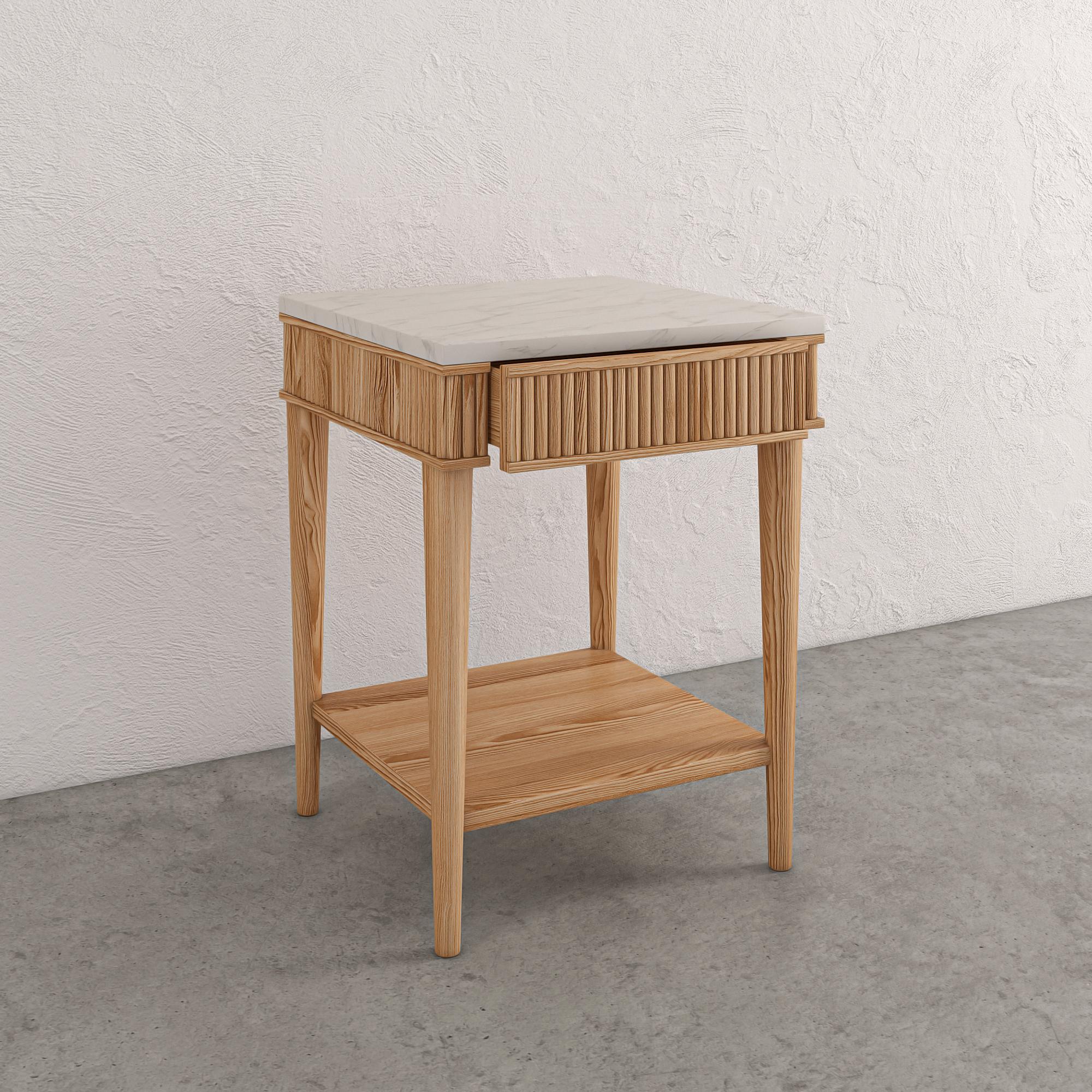 Modern Mausam Bedside Table For Sale