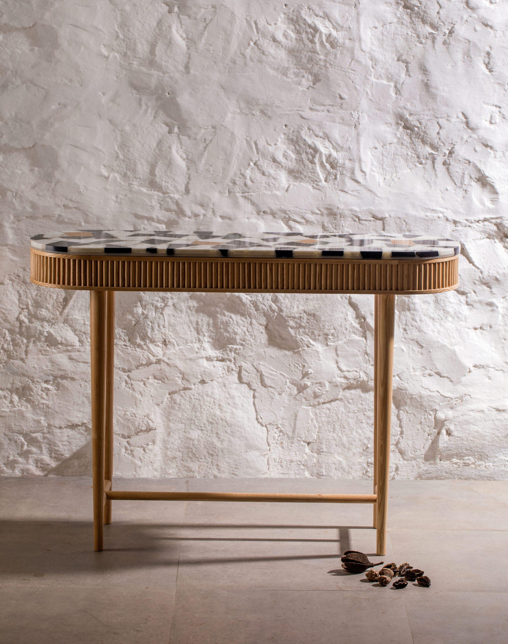 Modern Mausam Terrazo Console