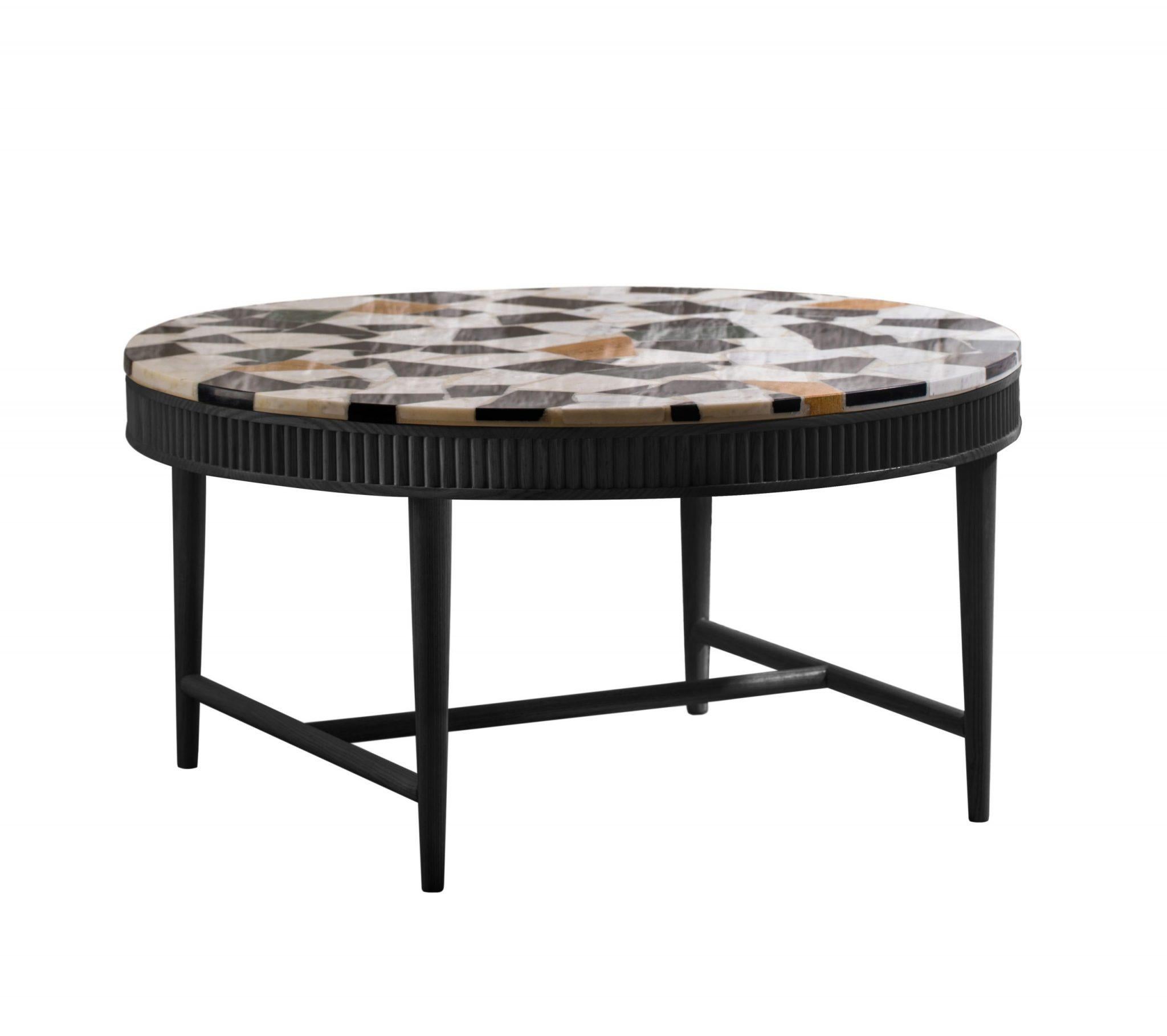 Indien Table basse Mausam Terrazzo en vente