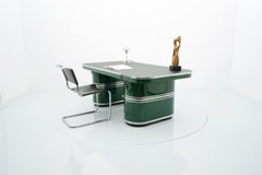 Mauser Rundform 'Berlin' Writing Desk in British Racing Green, Germany, 1950