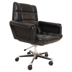 Mauser Seat 150 leather office chair by Herbert Hirche