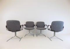 Mauser Seat 150 Set of 4 Dining/Conference Chairs by Herbert Hirche