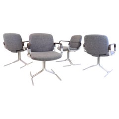 Used Mauser Seat 150 set of 4 dining/conference chairs by Herbert Hirche