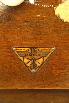 Mauthe Art Deco Walnut Mantel Clock