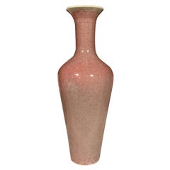 Mauve Colored Tulip Shaped Vase, China, Contemporary
