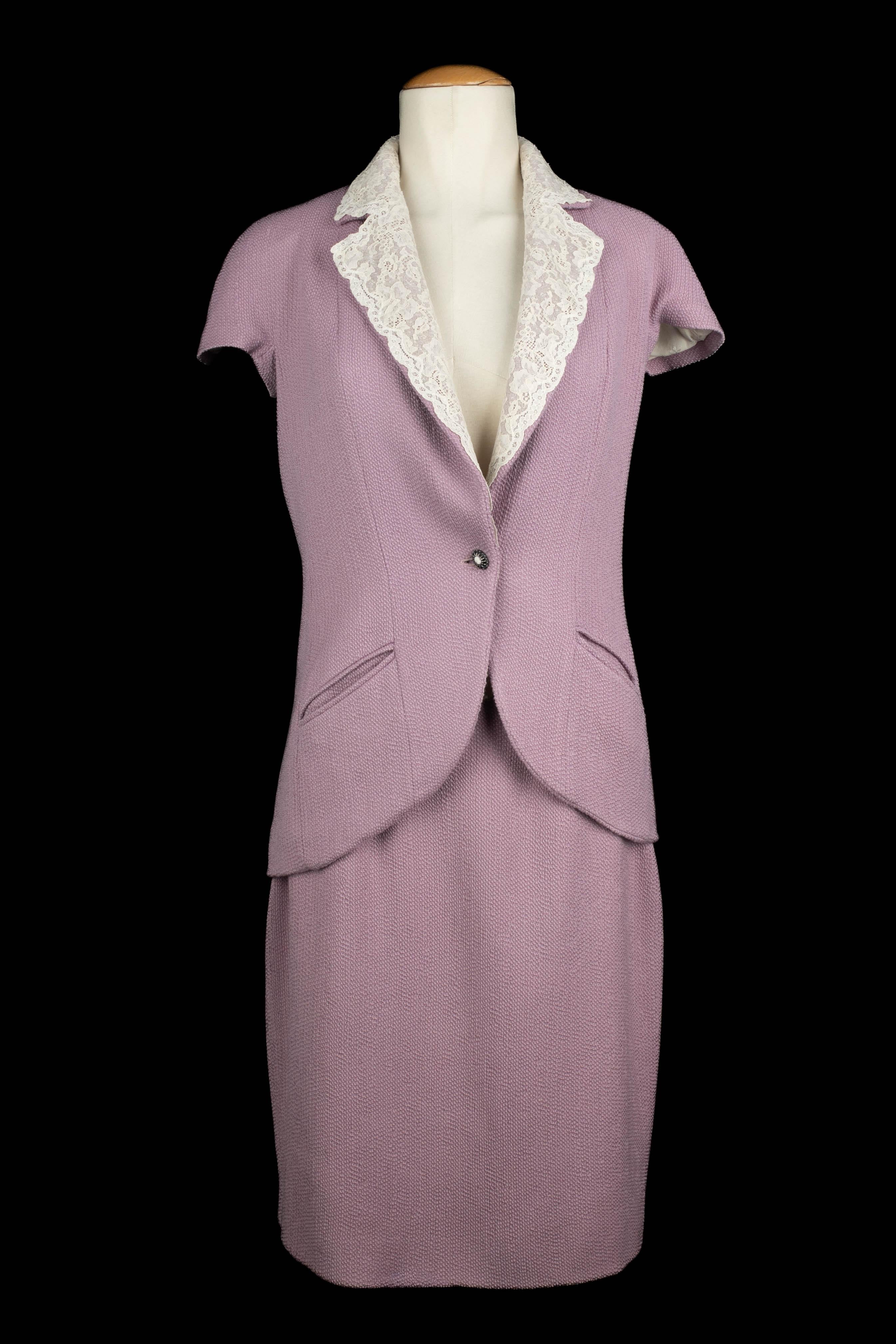 Mauve Dior Spring-Summer 1998 ensemble For Sale