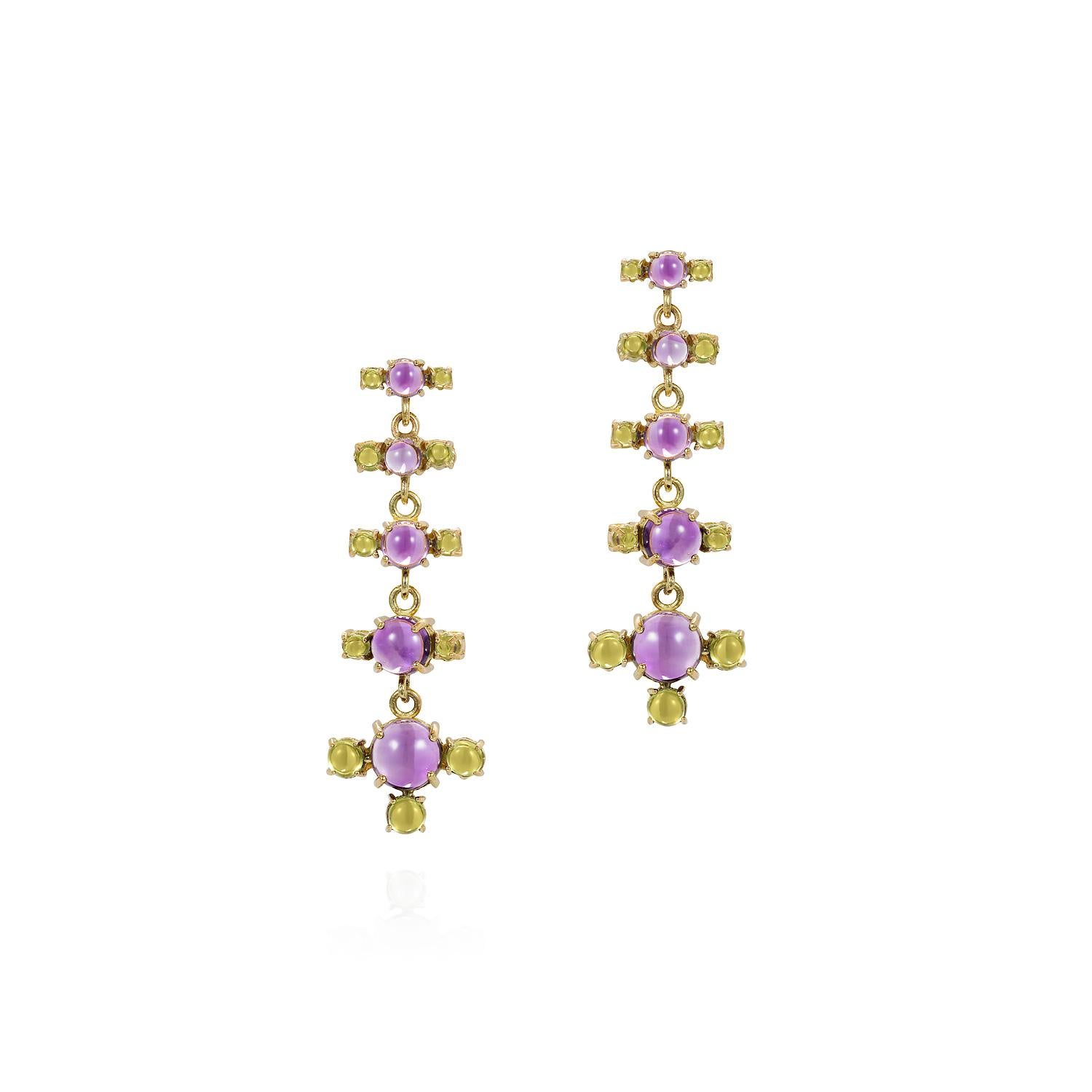 pink tourmaline drop earrings